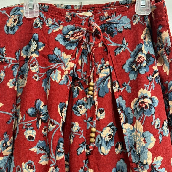 Ralph Lauren Denim & Supply Floral Wrap Wide Leg Pants Large - Picture 3 of 6